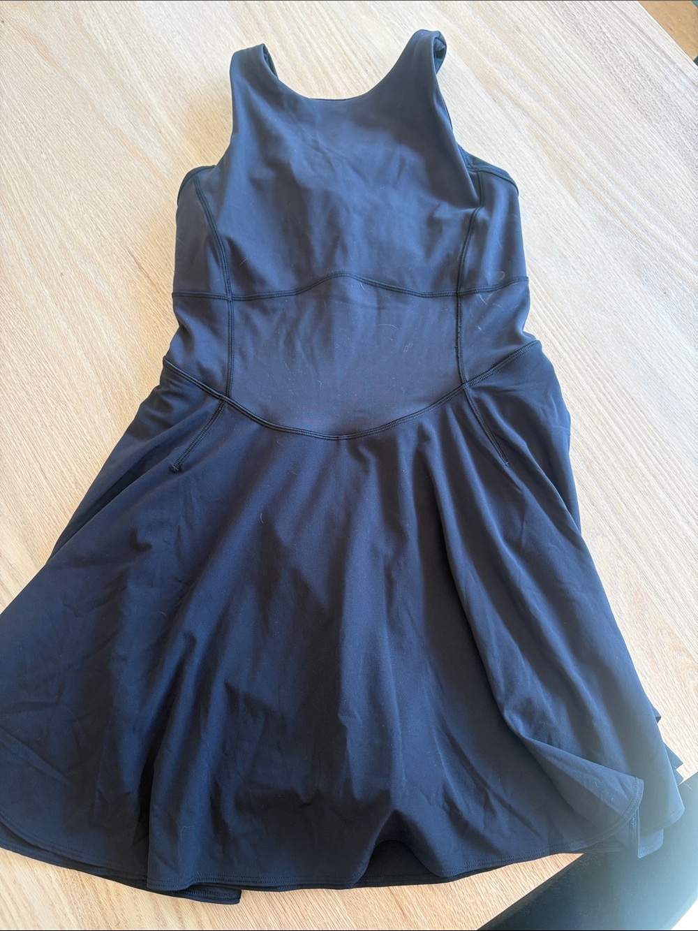 lululemon athletica Black Athletic Fit-and-Flare Mini Dress